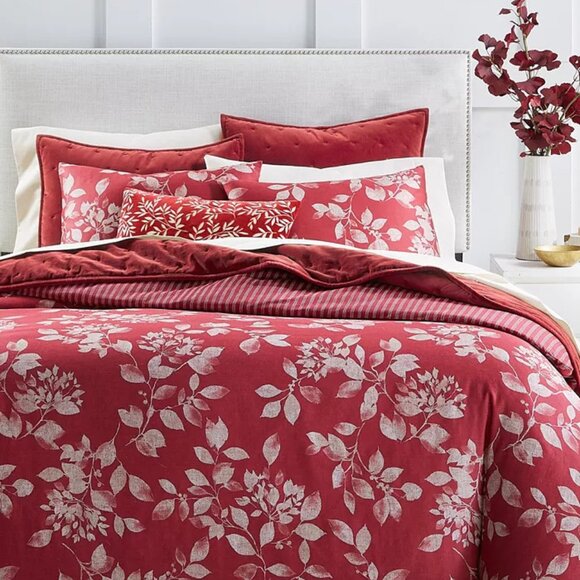 **Charter Club** Botanical 3-Pc. Duvet Cover Set, Full/Queen NWT - Picture 1 of 6